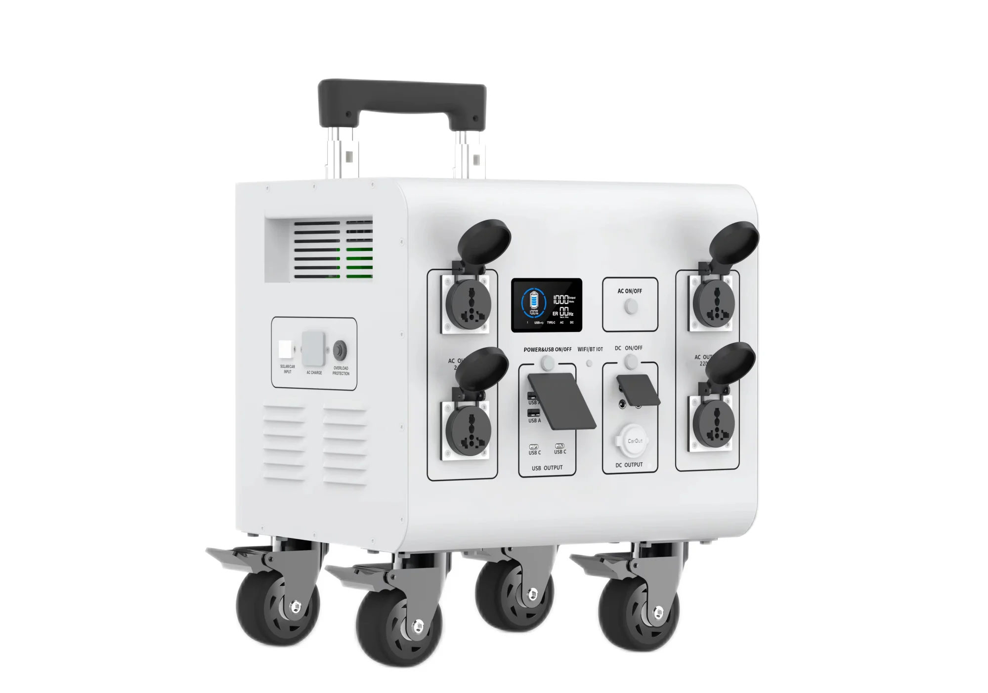 shenzhen green power energy 600wh 1500w 3000w storage battery usb super eu socket portable solar power station