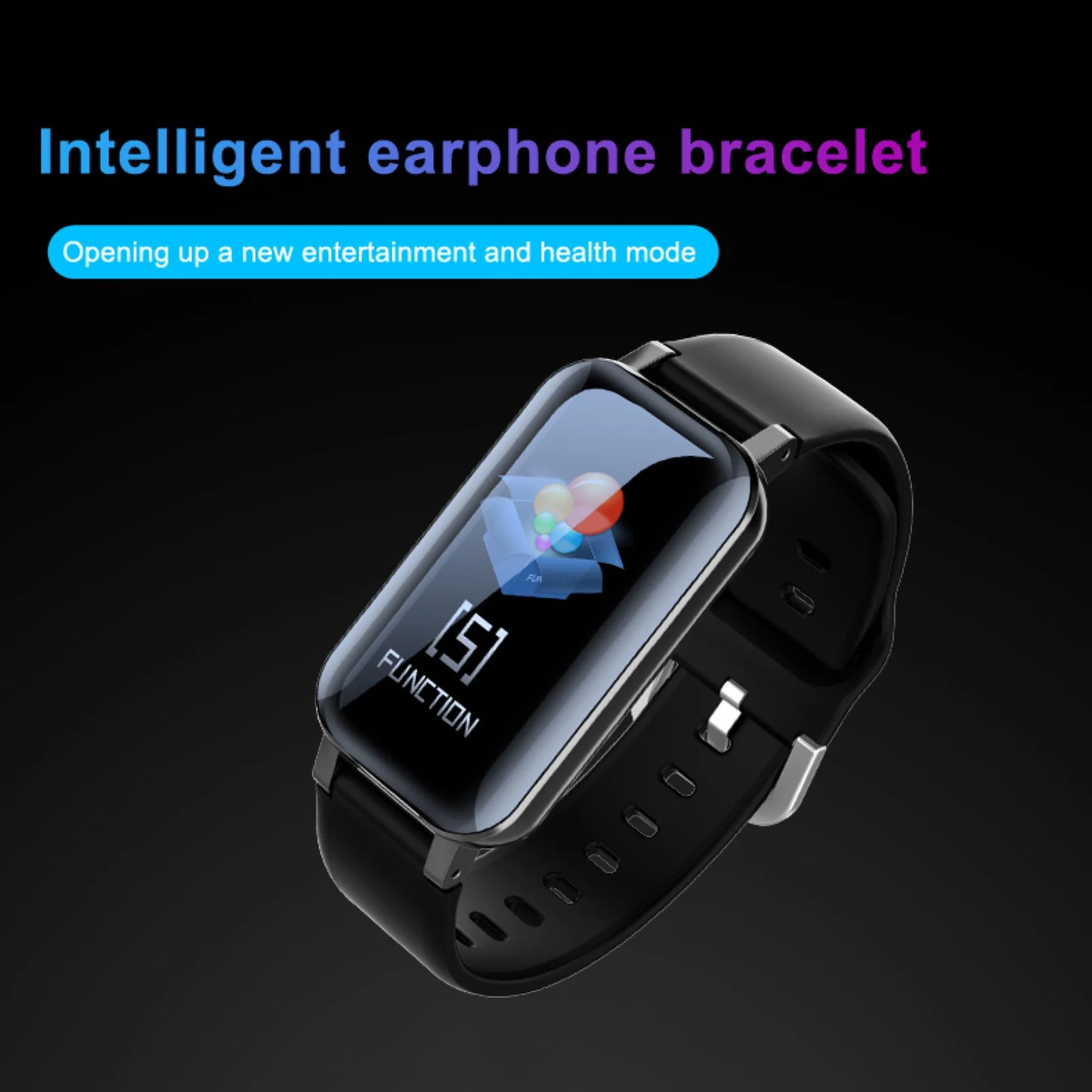 High quality hot selling 2 in 1 waterproof reloj smartwatch T89 smart watch with earbuds earphone