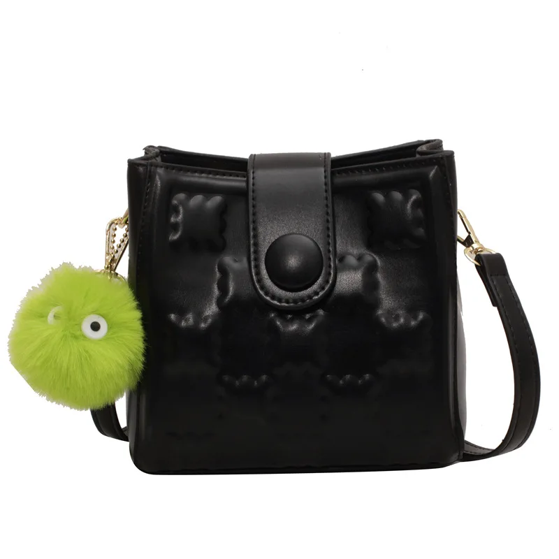 Pendant Pu Leather Handbags Fashion Pure Color Flower Printing Women Bags Shoulder Bag Zipper & Hook Ladies Hand Bags RY73200