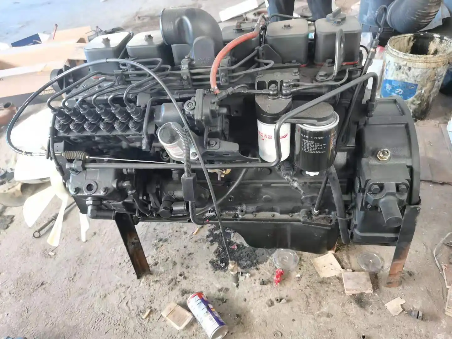 Original engine used low mileage  6BT truck diesel/On sale in large quantities