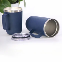 wholesale custom sublimation thermal thermos insulated stainless steel double wall mug with handle