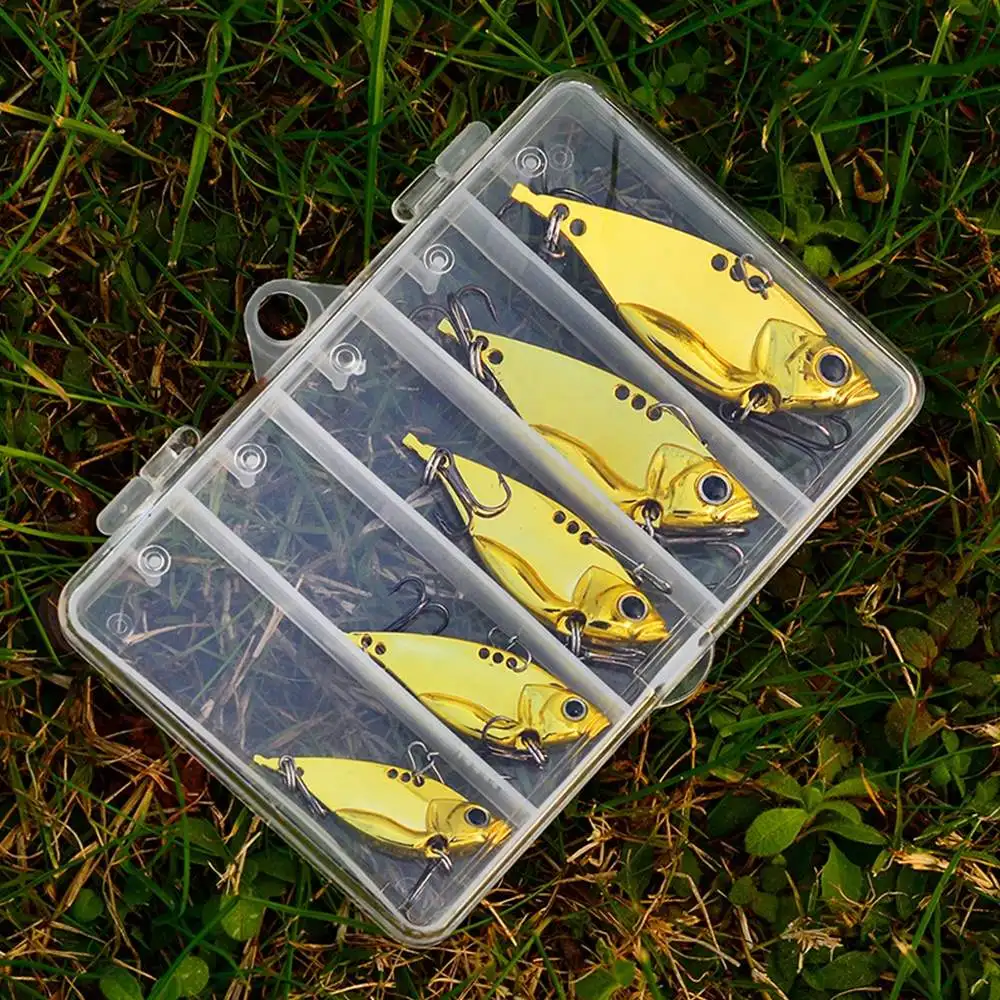 Metal Blade Baits for Bass Fishing Lures Hard Metal VIB Spoons Crankbaits Swimbait for Trout Walleye Crappie Saltwater