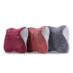 New Design Custom Logo and Package Protect Pillow Twist Memory Foam Car Seat Headrest Pillow Travel Rest Sleeping Cushion