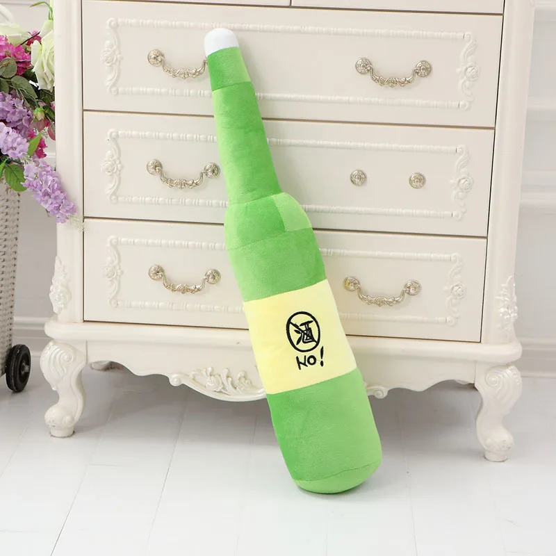Plush toy cigarette beer bottle cigarette butts non-smoking sleeping long pillow large pillow doll birthday gift for men and wom