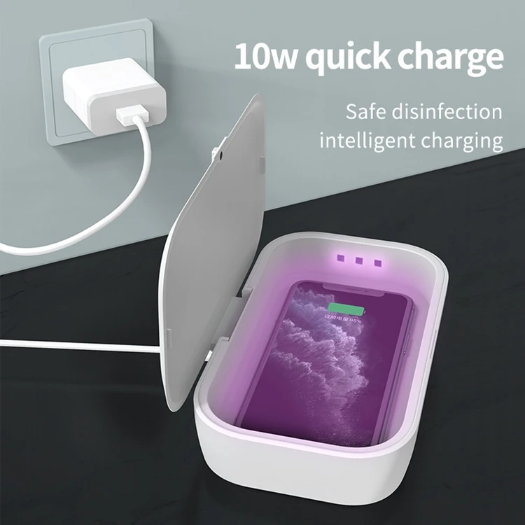 
Multifunctional Ultraviolet Disinfecton Box 10W Wireless Charger Sterilizing Box 