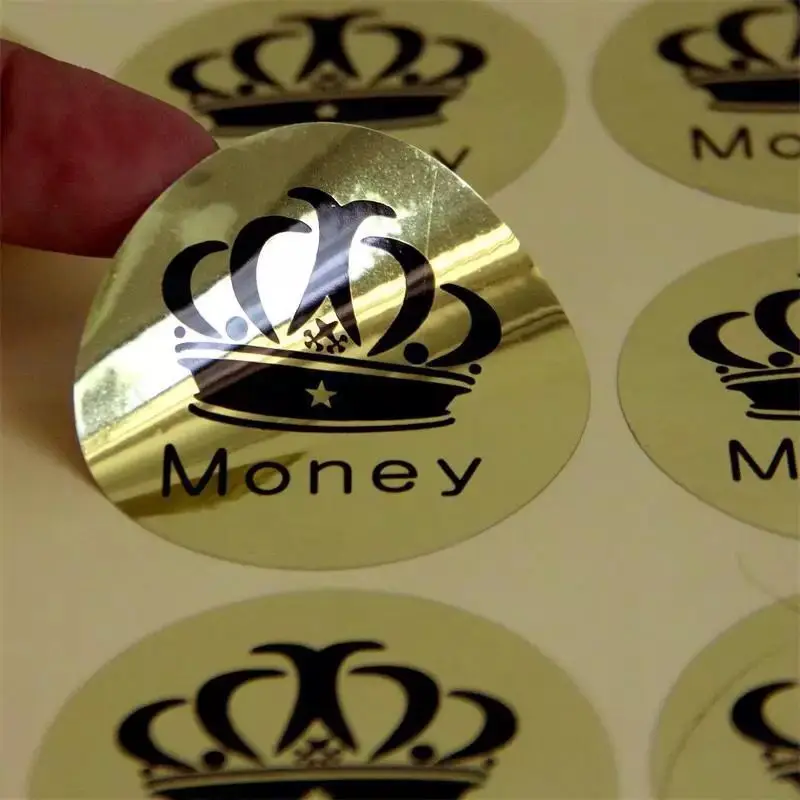 Professional custom printing logo pvc printing adhesive label sticker paper sheets