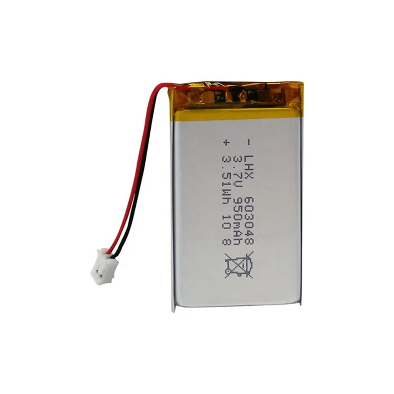 603048 3.7V 900mAh rechargeable lithium ion li polymer battery for electronic products