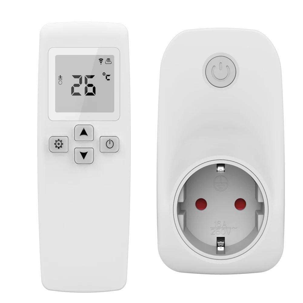 Smart home wireless Digital TUYA WIFI Regulator Plug Temperature Controller Switch AC 220V Microcomputer with Remote control