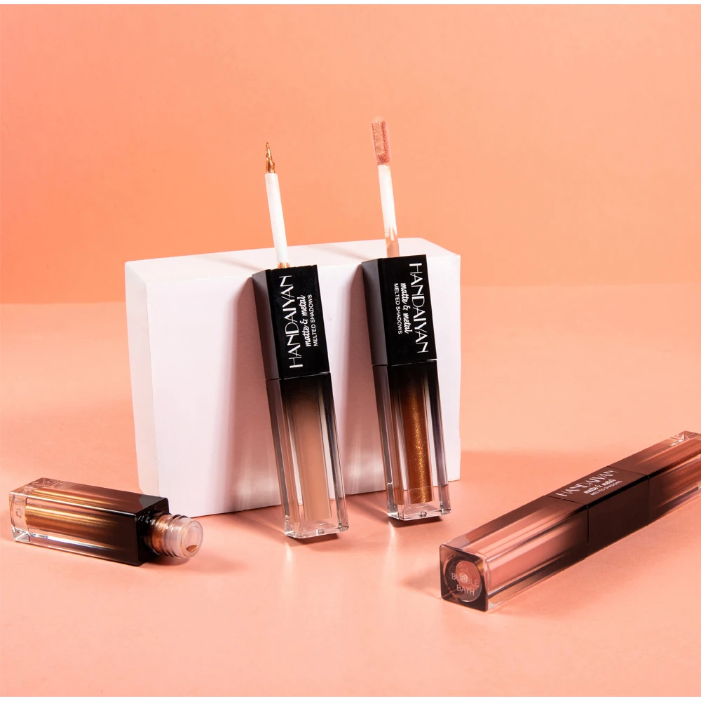 2 In 1 Liquid Pearly Matte Water Polarized Shiny 2 Colors Eyeshadow Makeup