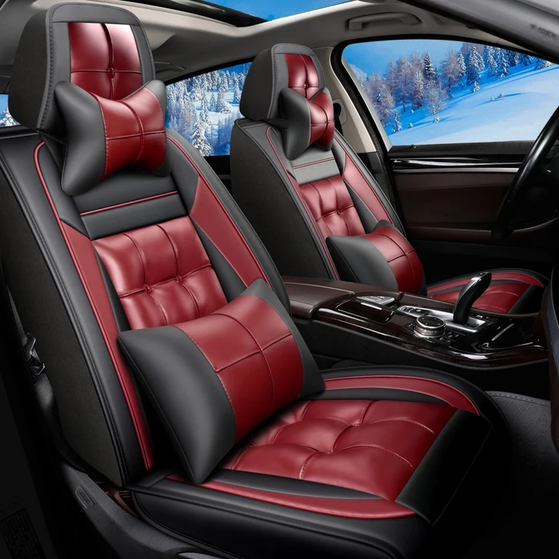 Pu leather car cooling memory foam seat cushion