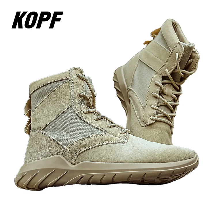 Sale New Style Fire Team Pu Sole Army Boots Soldier Ankle Boots Suede leather boots