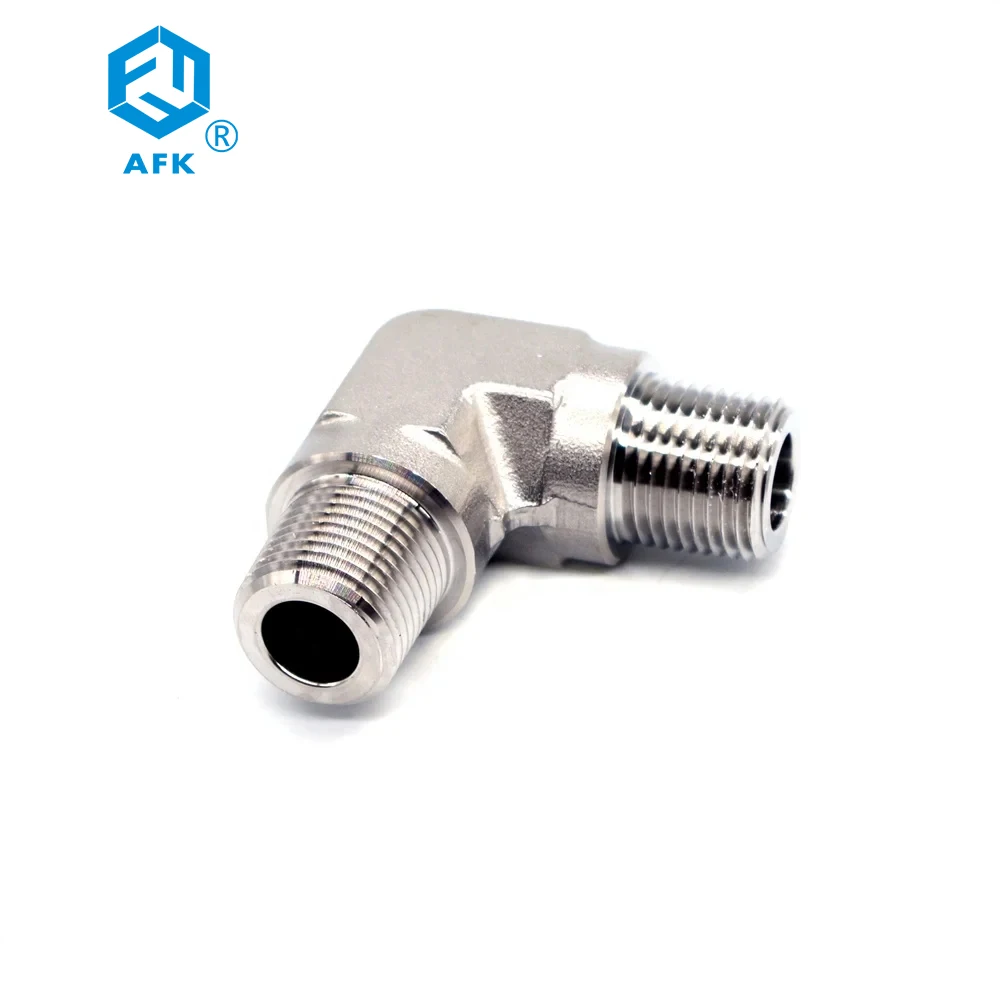 Male Elbow 90 Degrees NPT Thread 1/4in Male x 1/4in Male Stainless Steel Pipe Fittings