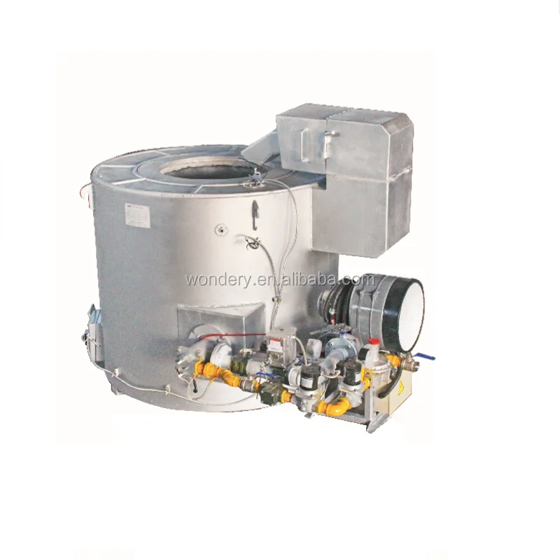 Diesel Oil 100kg Aluminum Crucible Melting Furnace