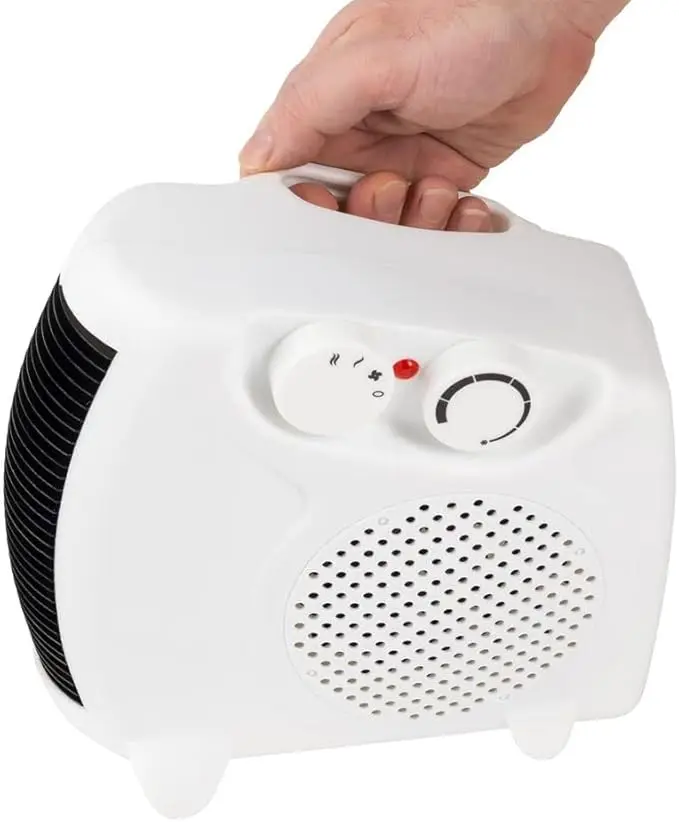 Portable Mini Electric Space Heater with Overheat Protection Bladeless Desktop Fan for Home Car Use Handy Personal Room Heater