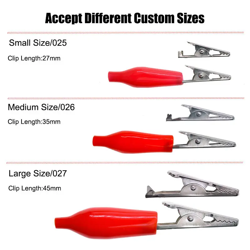 10 шт., электрические зажимы типа «крокодил»