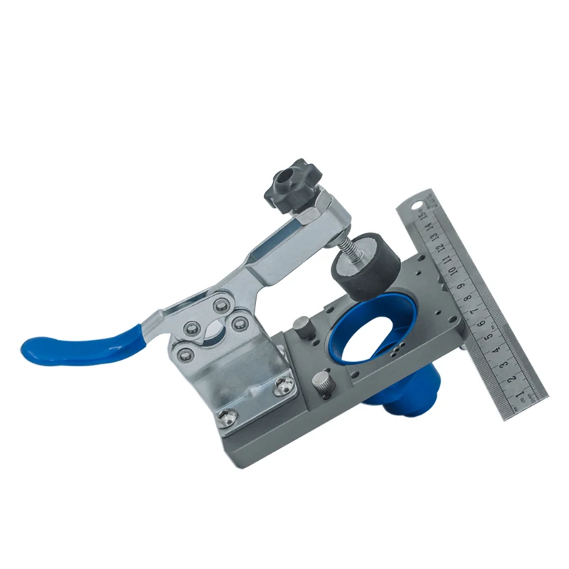 35mm Hinge Boring Jig Kit Woodworking Tools- Aluminum Alloy Hinge Hole Opener Template Puncher Locator Hardware and Diy Tools