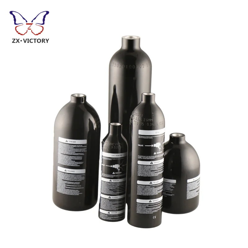 ZX 10ci 13ci 22ci 26ci 30ci 48ci pcp cylinder 207bar 3000psi gas cylinder co2 paintball air tank