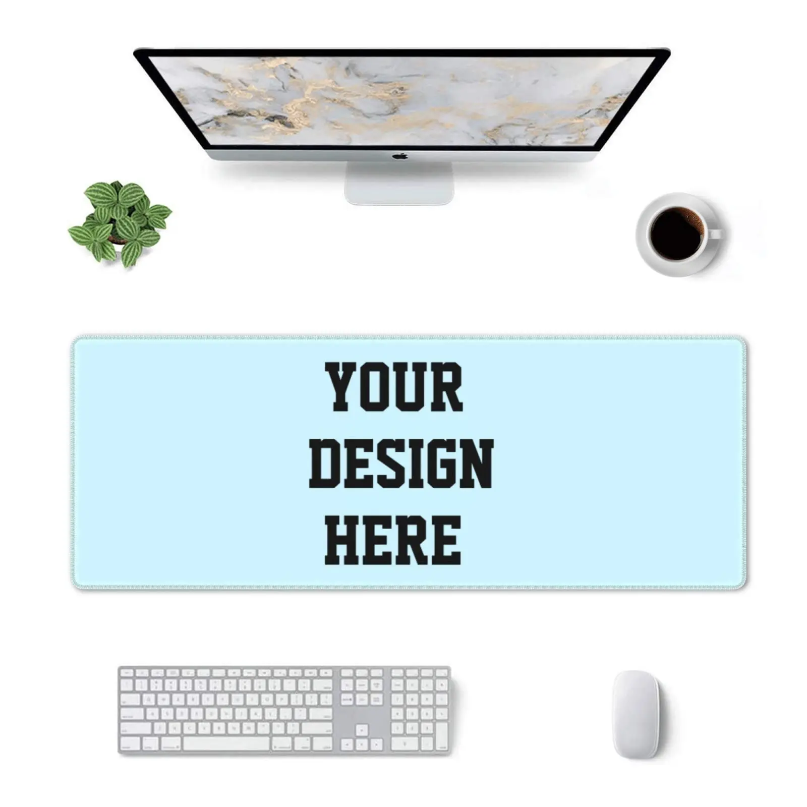 3danti Skid Foam Mouse Pad with Wrist Rest Gaming Pad Carpet Black Blue Status Style Color Mousepa