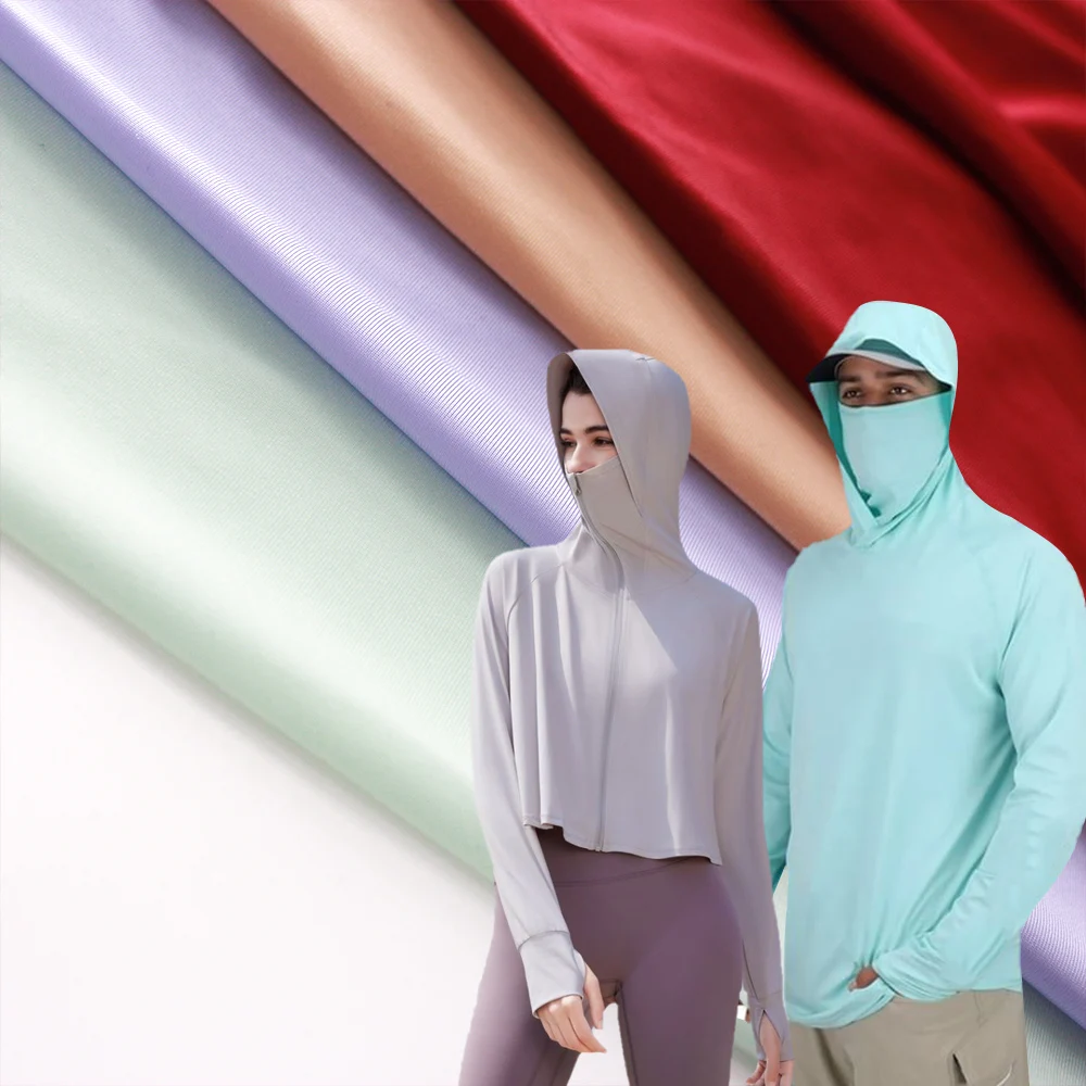 Wingtex Manufacturer 180gsm 85% Nylon 15% Spandex UPF50 Sunproof Fabric For Sun-protective Clothing
