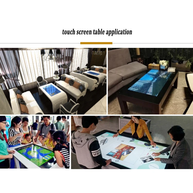 Лучшая цена на заказ смарт-ЖК-дисплей интерактивный игровой стол палец сенсорный емкостный для цифровых вывесок ресторан и отель