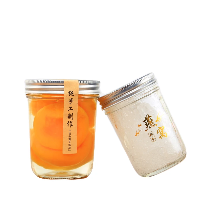 Manufacturer Cheap Small Caviar Jar Glass Mason Jar Jam Lids Empty Gift Boxes
