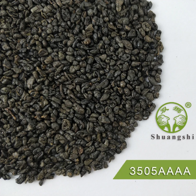 gunpowder green tea 3505  blend tea in ball type from China tea factory