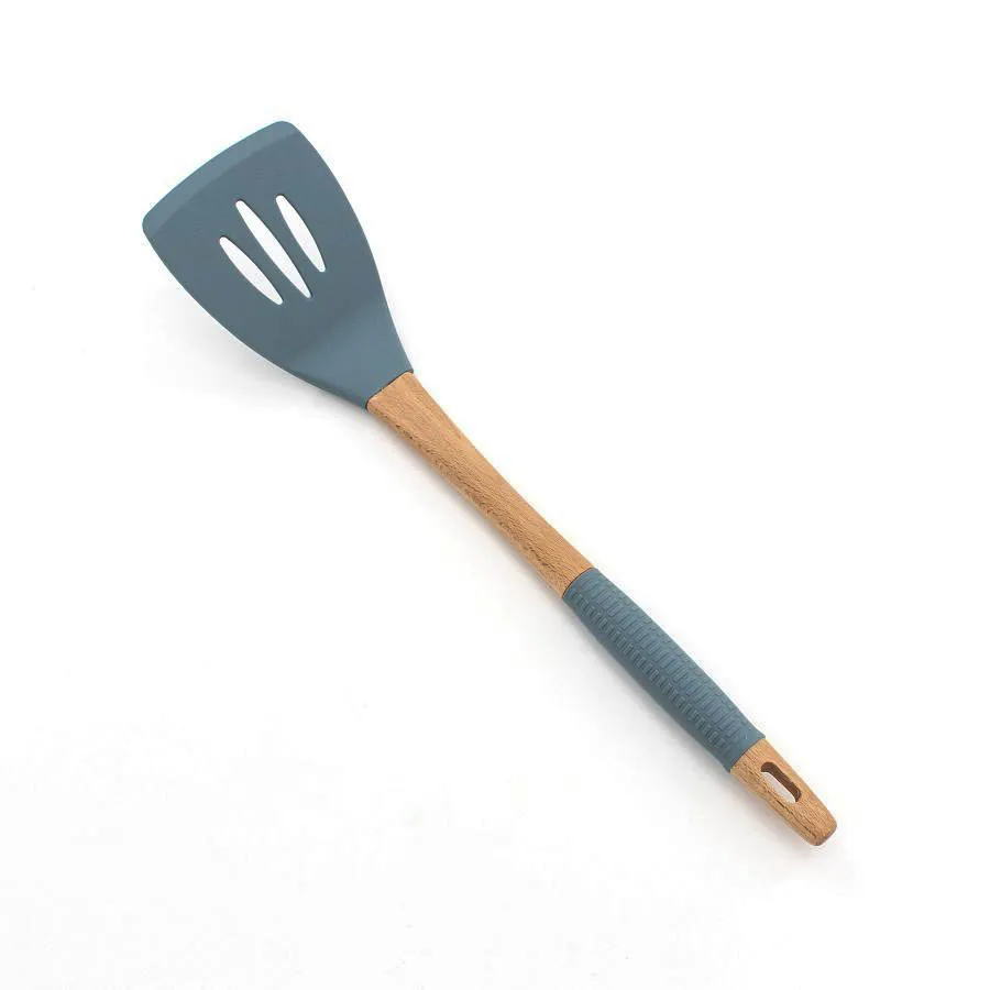  Set of 9 Heat Resistant Food Grade Silicone Kitchen Utensils Nonstick Cooking Utenisls with