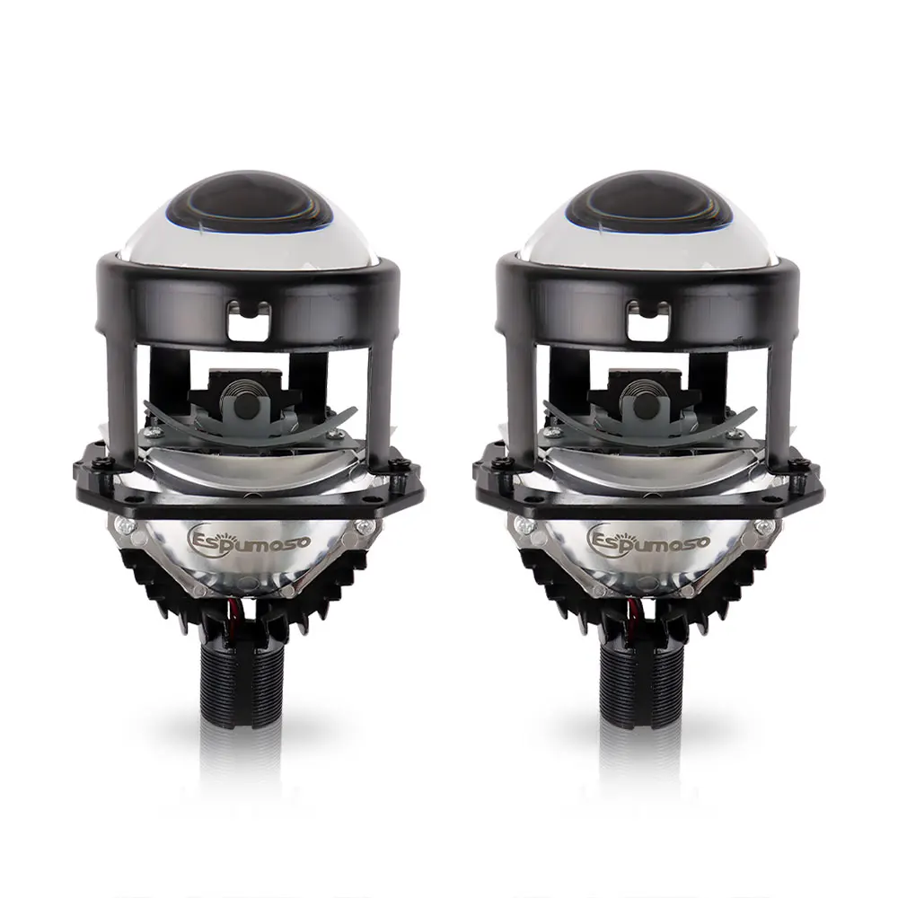 Super bright auto parts working lamp hi lo beam H4 H7 60w 2.5 inch K112 Bi LED Headlight Biled Projector Lens