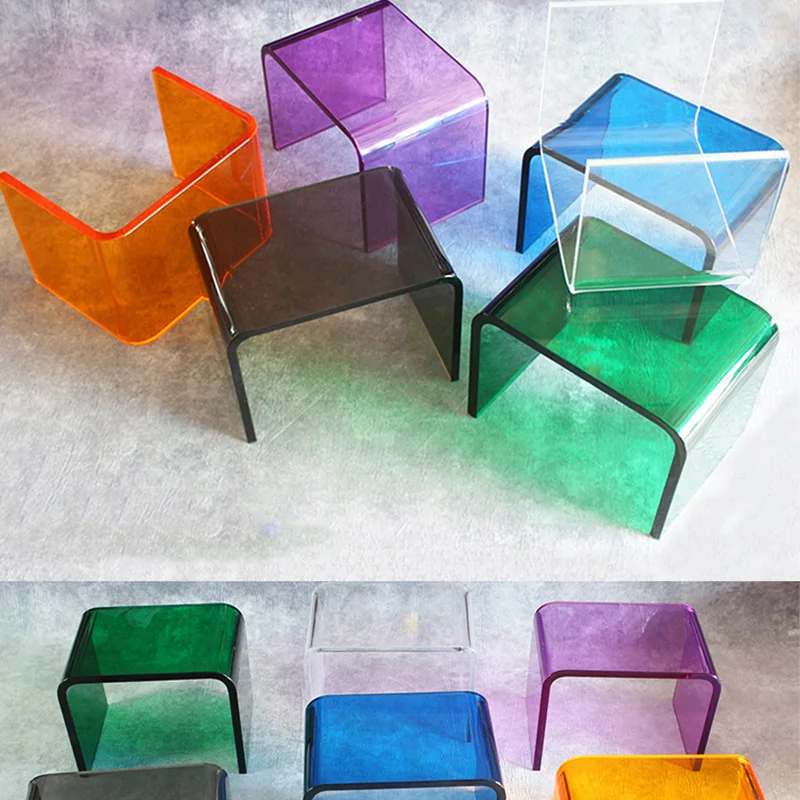 Transparent Acrylic U-shaped Shelf Desktop Display Shelf Shoe Bag Jewelry And Cosmetics Shelf Computer Added Overhead