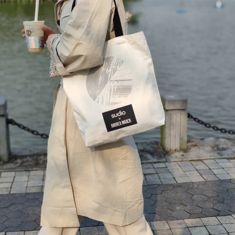 No Logo Eco Friendly Recycled Foldable Blank Simple Colorful Cotton Canvas Shopping Tote Bag