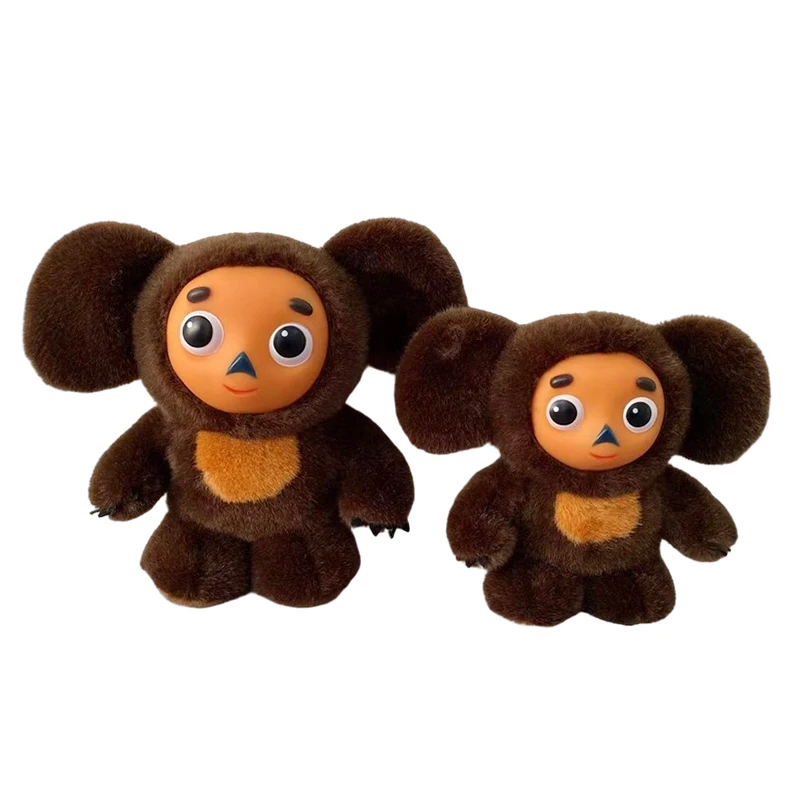 Russian Stuffed toy Cheburashka and his friend Crocodile Gena Talking Music Cheburashka Plush Toy