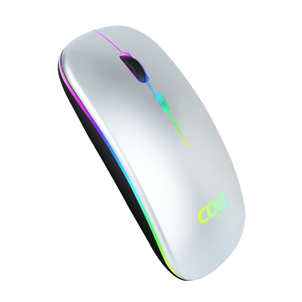 New ultra thin rechargeable lithium battery rohs led bt wireless mouse