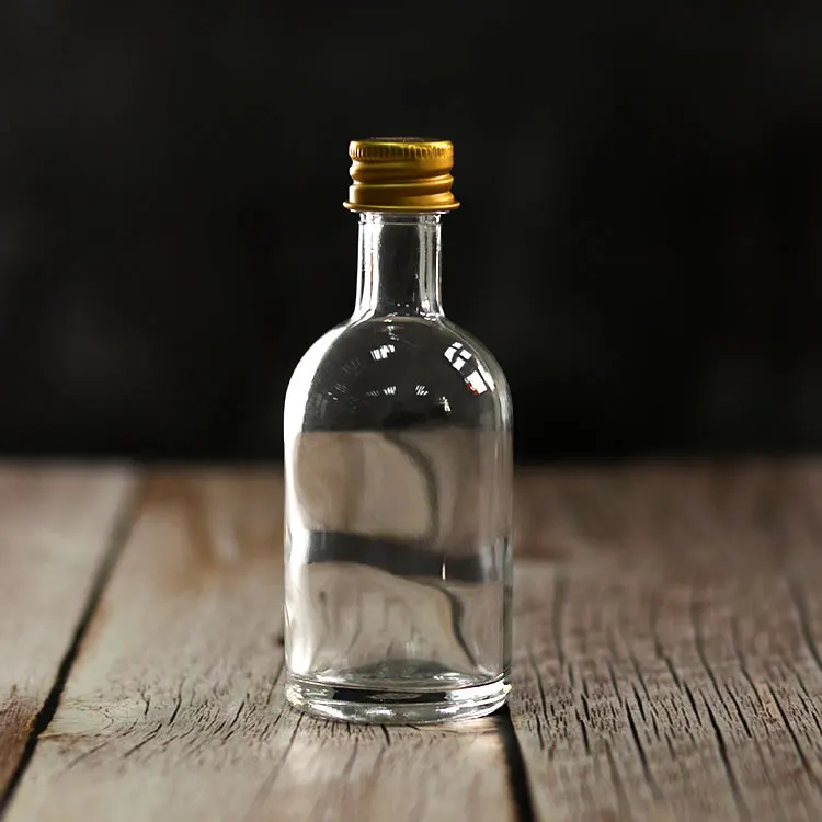 China Factory Custom Mini 50ml Liquor Whiskey Bottle Wholesale