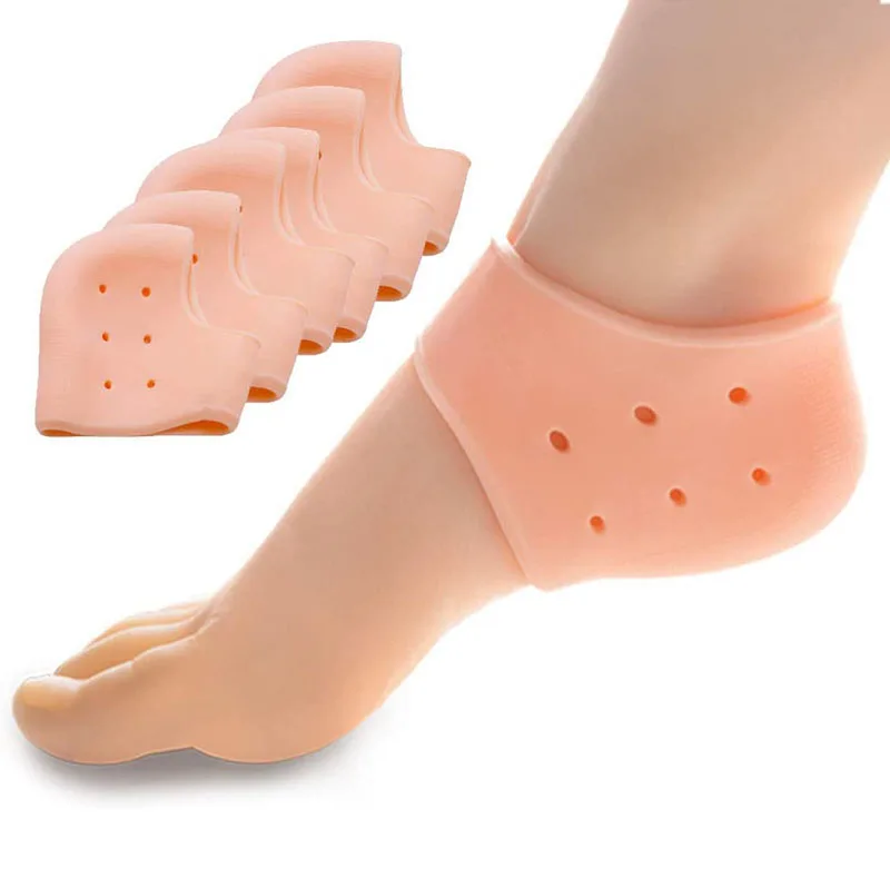 Anti Slip Unisex Moisturizing Silicone Foot Heel Protector For Dry Cracked