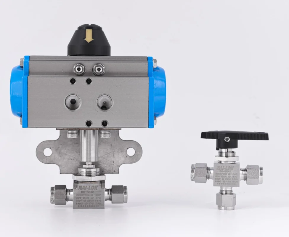 NAI-LOK Metal face seal Male Metal face seal  ball valve Stainless steel high pressure 3000psi 2way valve gas valve