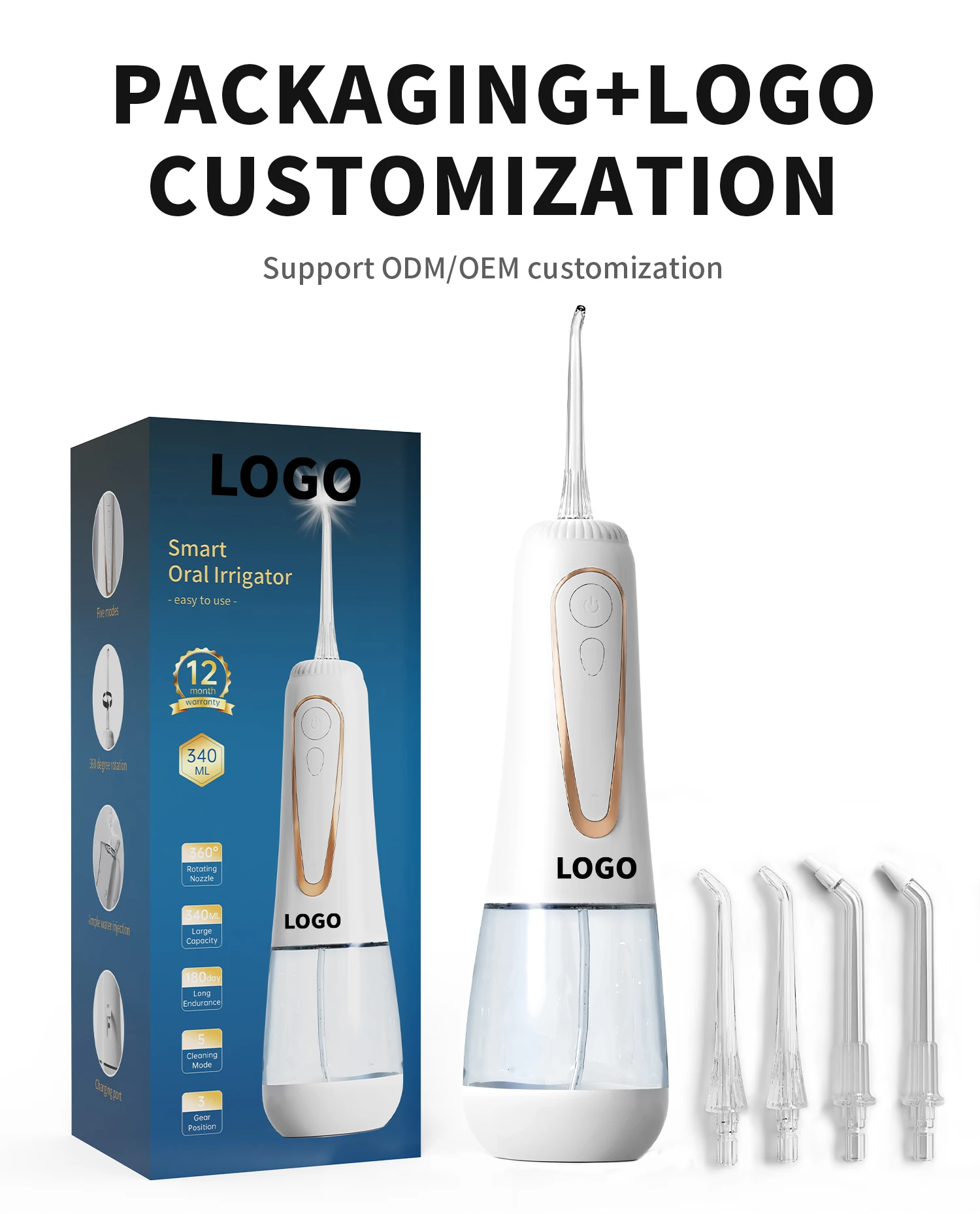 KANGYU portable dental water flosser black cordless oral irrigator custom best small usb smart water flosser