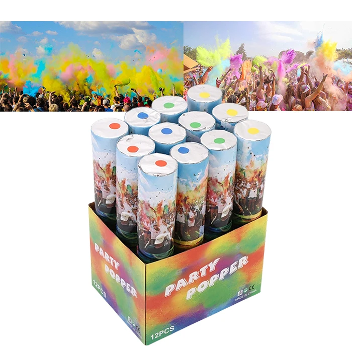 OEM 12 inch color powder popper party celebration color powder cannons