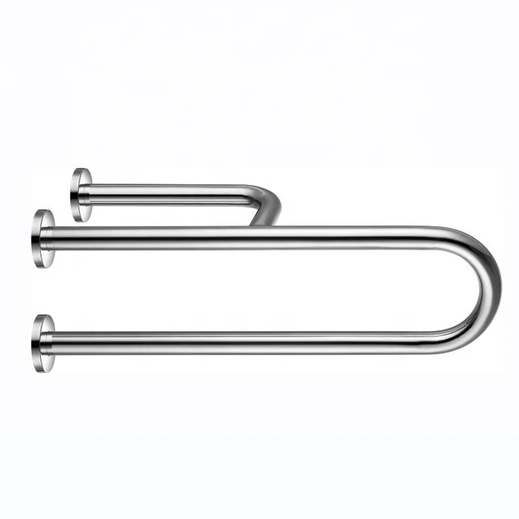 Heavy Duty Wall Mount Disabled Handicap 304 Stainless Steel Safety Grab Bar for Hospital Toilet Bathroom