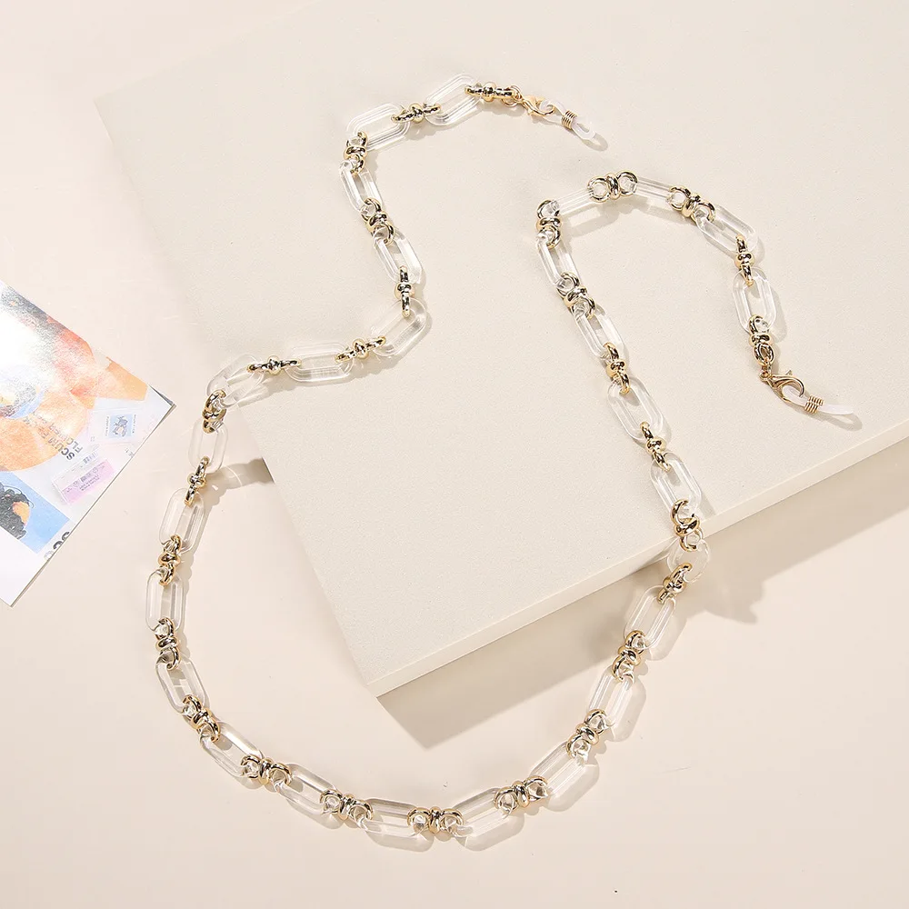 Fashion Eyeglass Sunglasses for Women Men Acrylic Anti-slip Lanyard Face Chain Adults