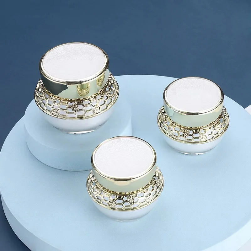 15g 30g 50g 30ml 50ml 100ml 120ml fancy luxury acrylic plastic skin care cream jars cosmetic lotion bottles