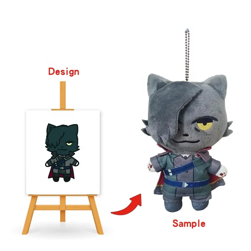 manufacturer pet squeak toys 10cm plush doll custom plush keychains toys plush toys customize Custom Plushie