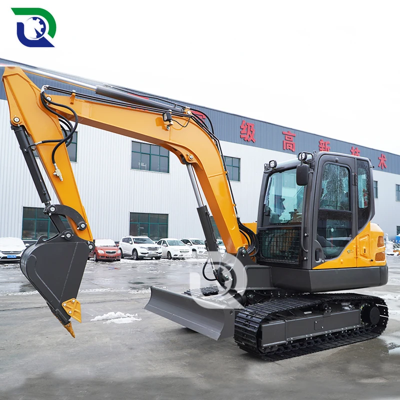 Экскаваторы Hyundai 6 5 тонны с основными компонентами двигателя Kubota в комплекте-редуктор и двигатель для домашнего использования фермы завод по