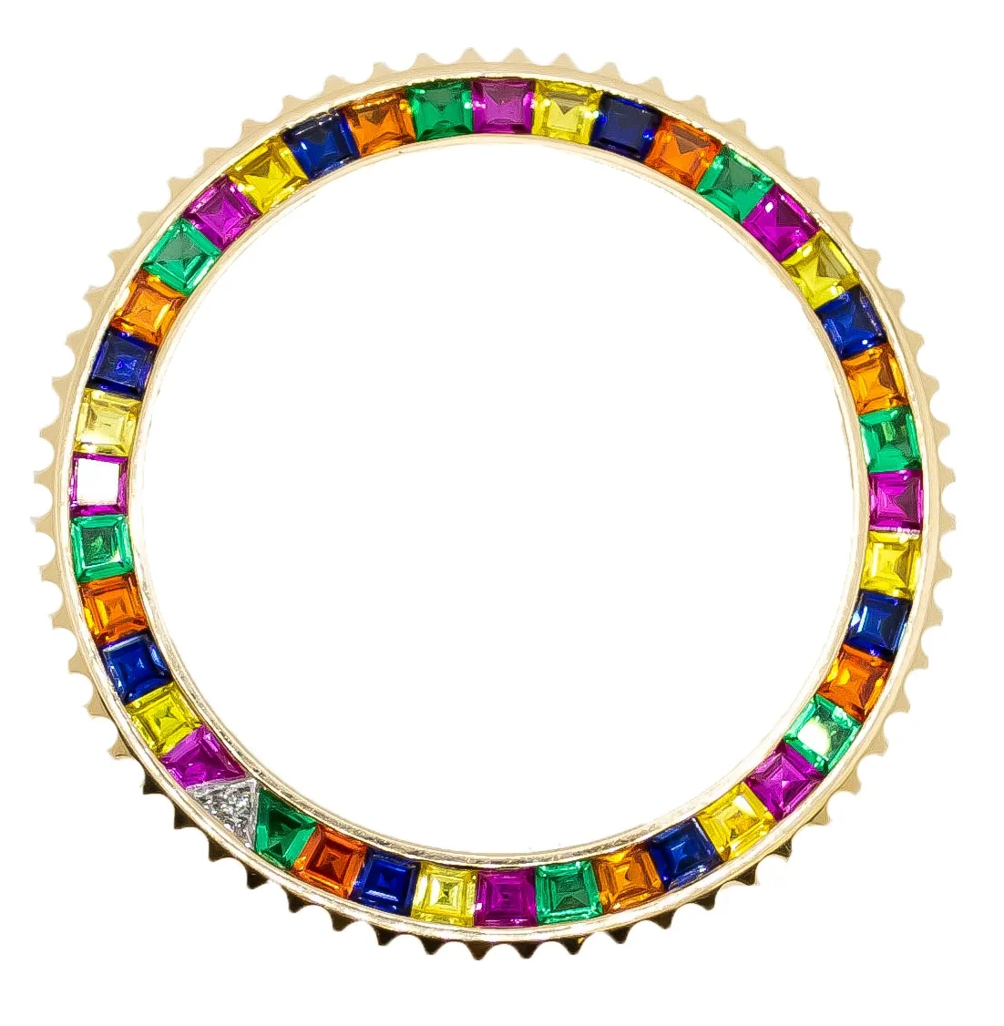Luxury Watch Parts 18K Gold Candy Bezel Inserts to Fit Original Watch