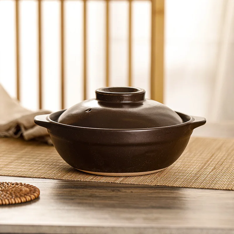 Popular oem odm casserole dish Japanese stoneware pot with Lids Ceramic Hot Pot Casserole non stick cookware set ceramic