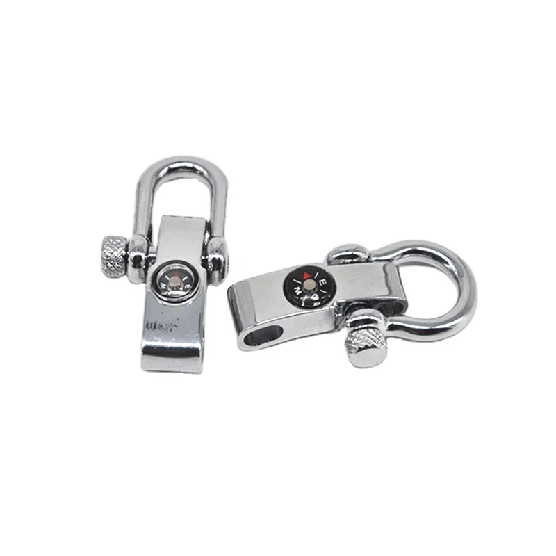 Custom adjustable screw pin shackle for paracord bracelet