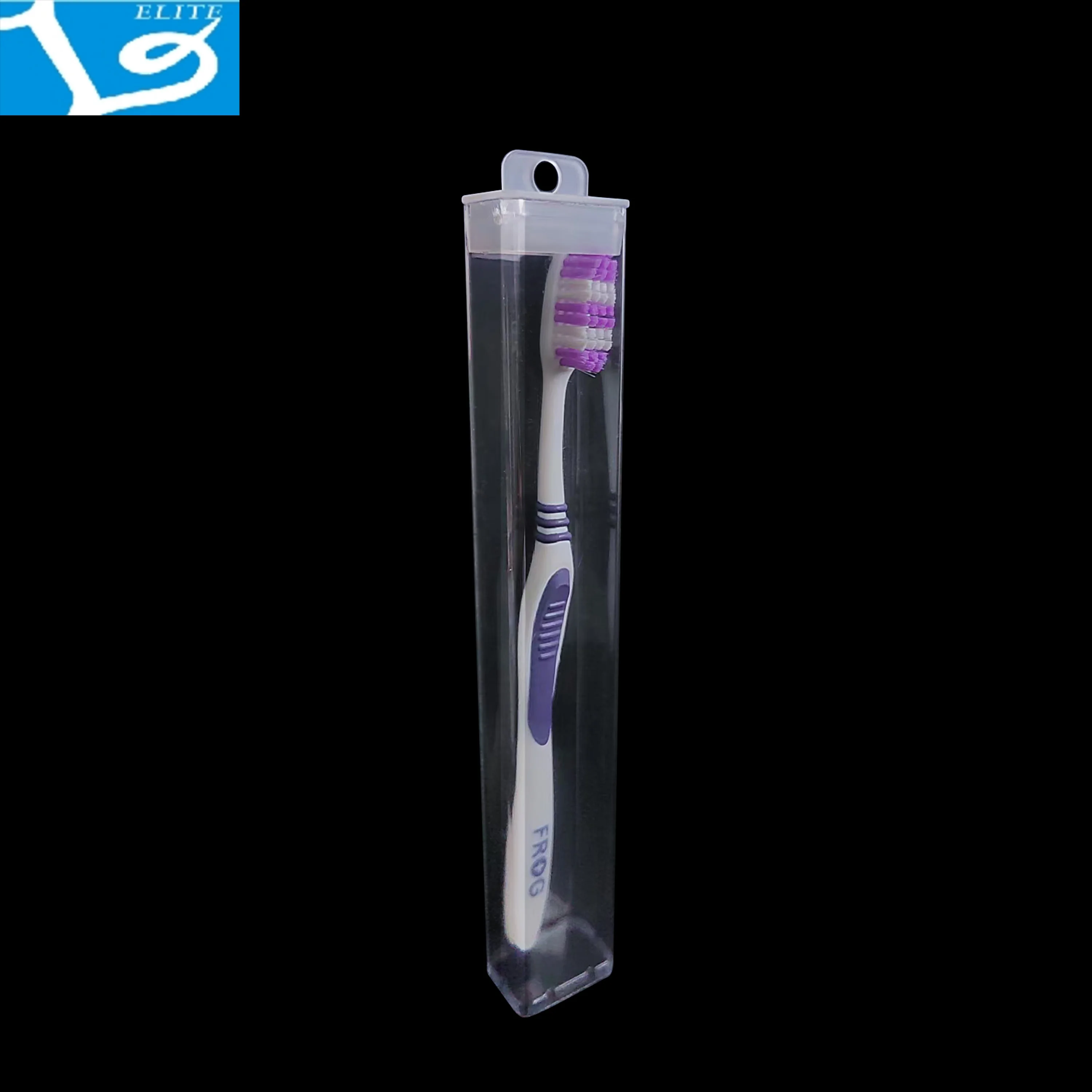 Hot selling hard transparent square plastic tube for storing candies, makeup brushes, beads, pens, toothbrushes