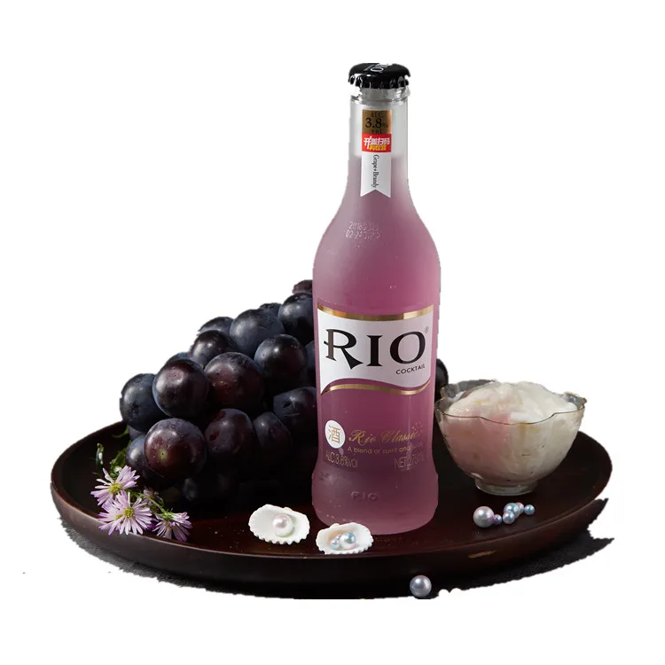 Rio fruit flavor grape brandy glass bottled vodka cocktail drinks