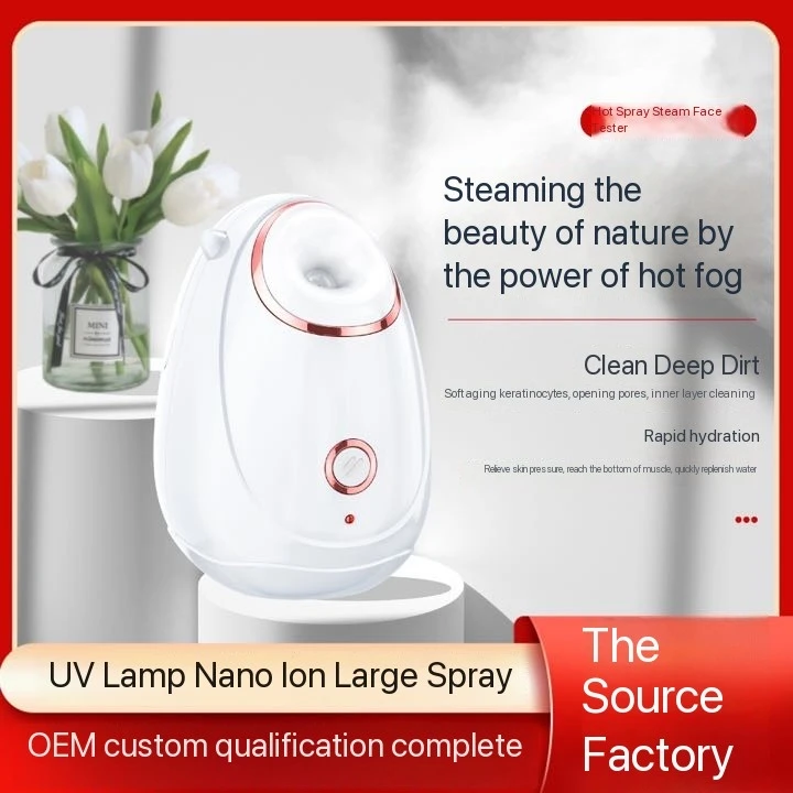 Professional Face Steaming 2 In 1 warm home Electric skin Deep cleaner Spa sauna Ozone Steam Nano Ionic portable Facial Steamer