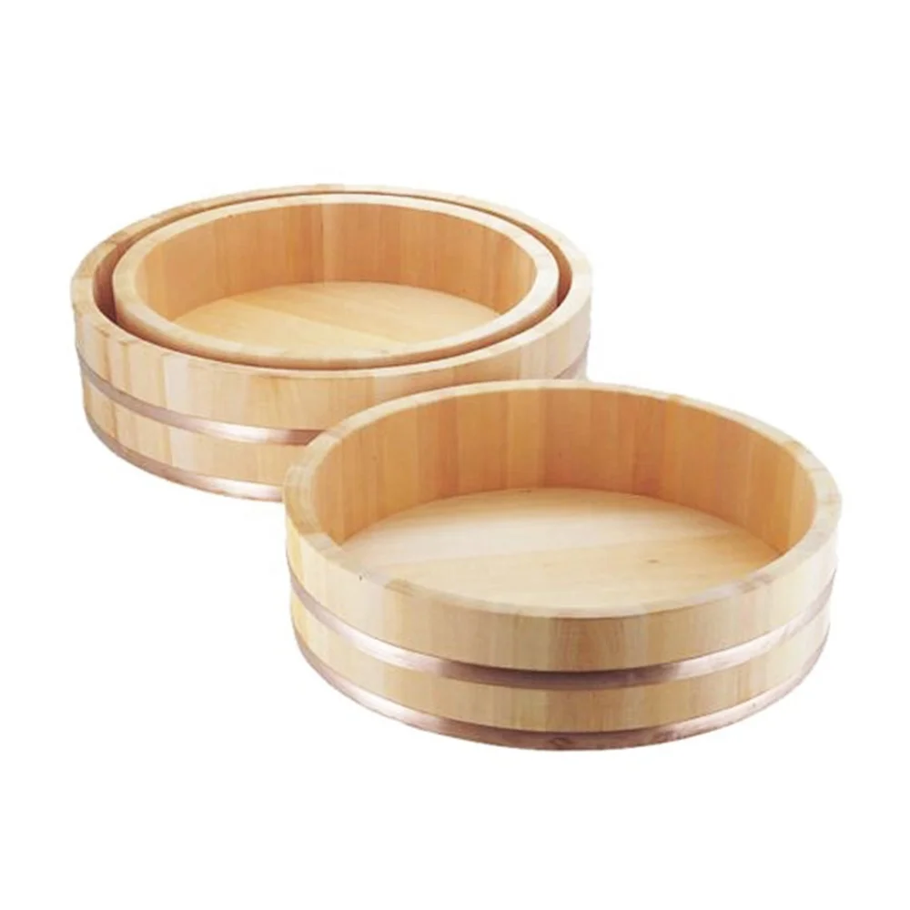 Wooden Hangiri, Sushi Oke, Rice Mixing Tub wholesale