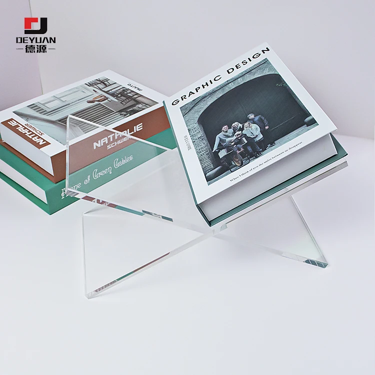 Горячая Распродажа акриловая открытая Подставка для книг акриловый мольберт альбом словарь подставка планшета